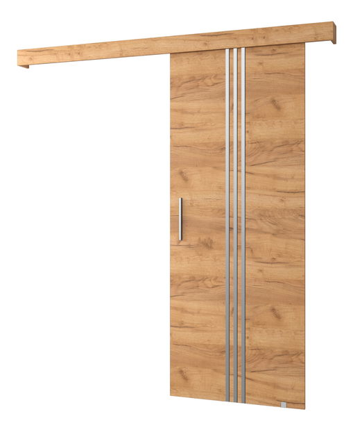 Klizna vrata 90 cm Sharlene V (craft zlatni + craft zlatni + srebrna)