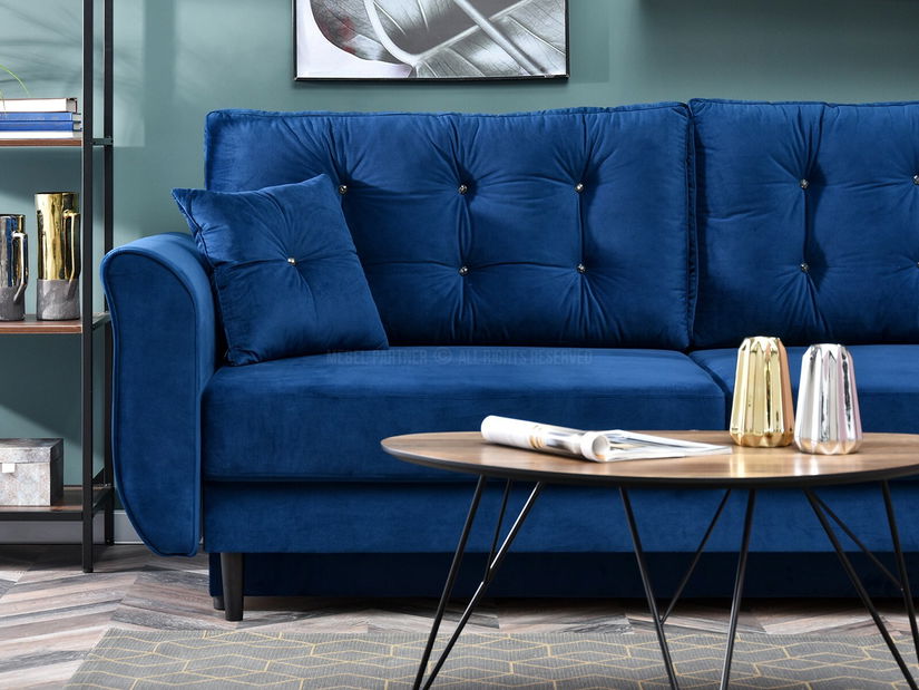 Kétszemélyes kanapé Lirica (fekete)