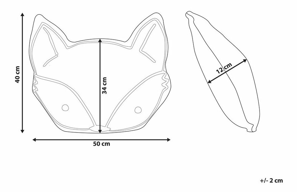 Vankúš 50x40 cm VARIDA (žltá)