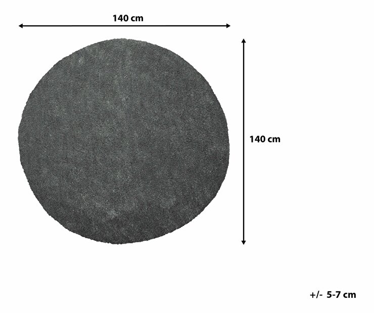 Szőnyeg 140 cm Damte (sötétszürke)