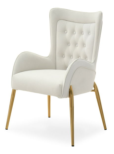 Scaun sufragerie Multe (crem + auriu)