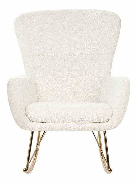 Hojdacie kreslo Andrine (biela + zlatá)