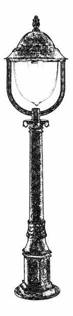 Lampă de podea pentru exterior Ashlea (maro)