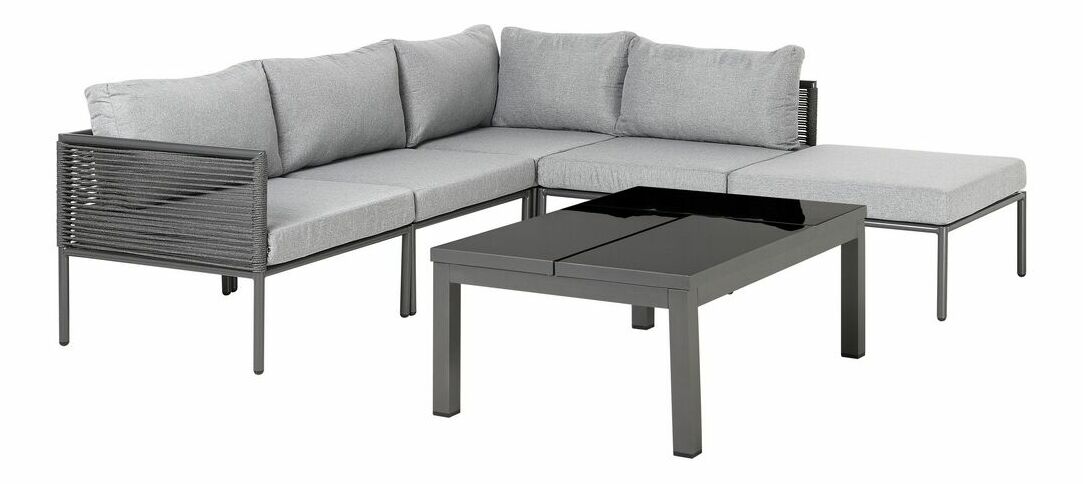 Set mobilier de grădină Fora (gri deschis) (pentru 2 persoane)