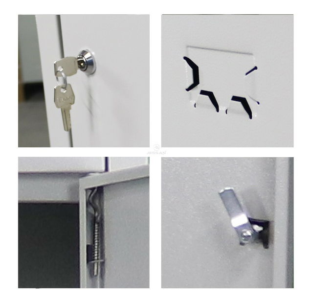 Uzamykateľná skriňa Jessia 6 (červená)