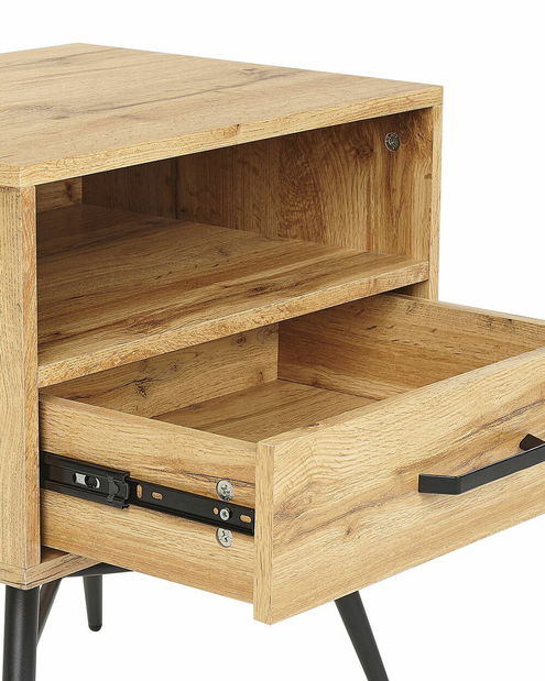 Éjjeliszekrény Lubza 2 (világos fa)