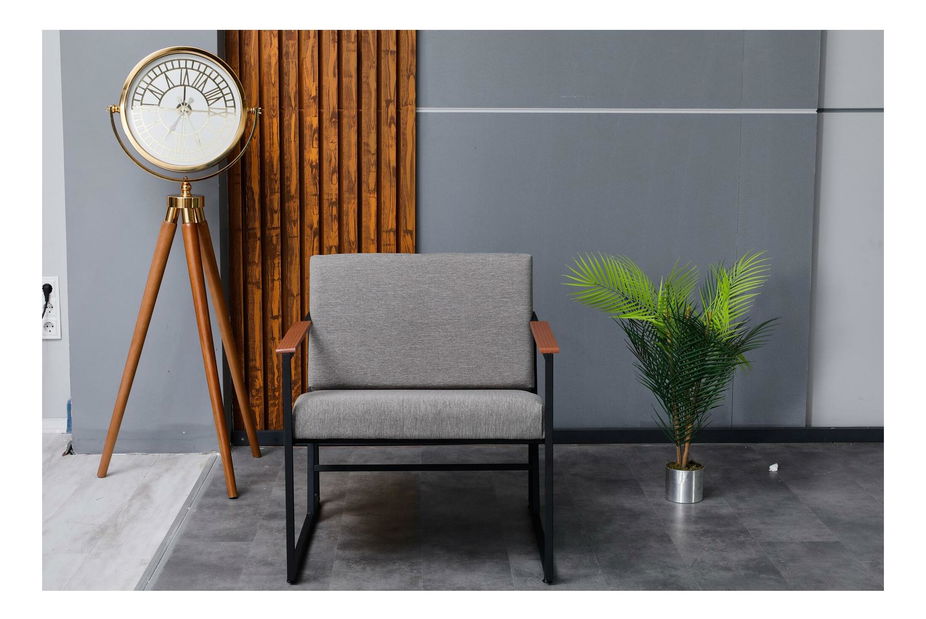 Fotelja Vantolazzo (siva + crna)