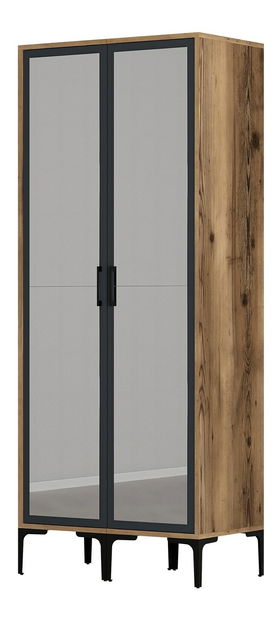 Ruhásszekrény Kiara RR (dió + antracit)