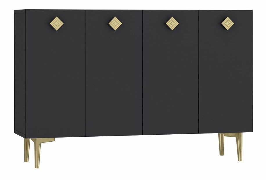 Skrinka Morana (antracit + zlatá)