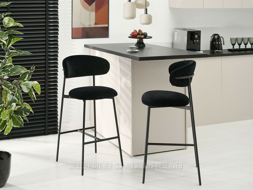 Scaun bar Inezenente (negru)