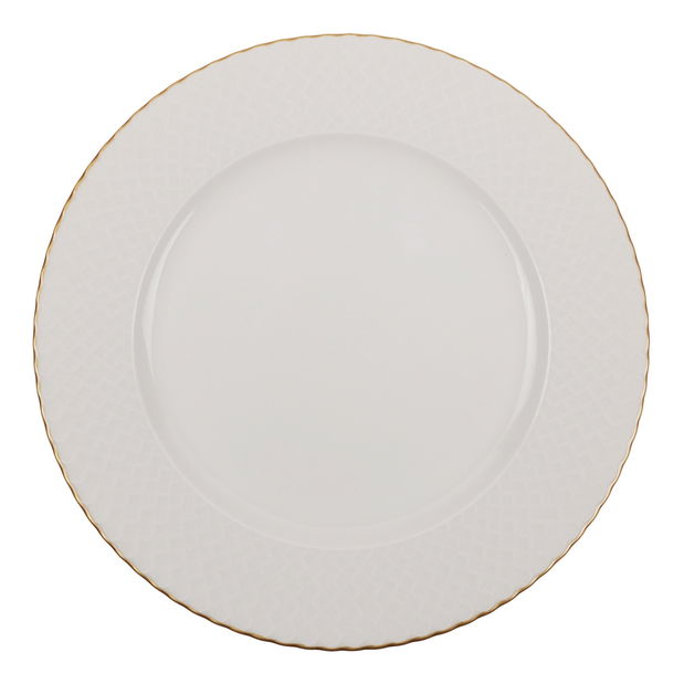 Jedálenská súprava (24 ks.) Benita 250 Y (biela + zlatá)