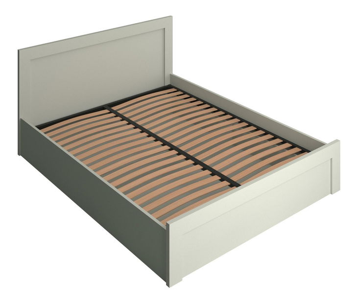 Bračni krevet 160 cm Kodro (kašmir + hrast evoke) (s podnicom) (s prostorom za odlaganje)