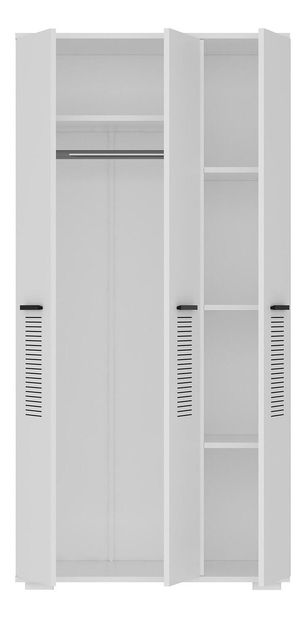 Ruhásszekrény Asemolla C (fehér)