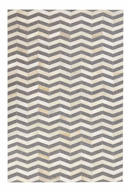 Tepih 160x230 cm BAGIZ (bež + tamnosiva)