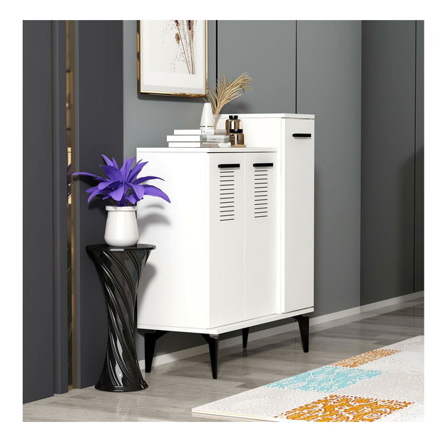 Botník (skrinka na topánky) Vipapo 10 (biela)