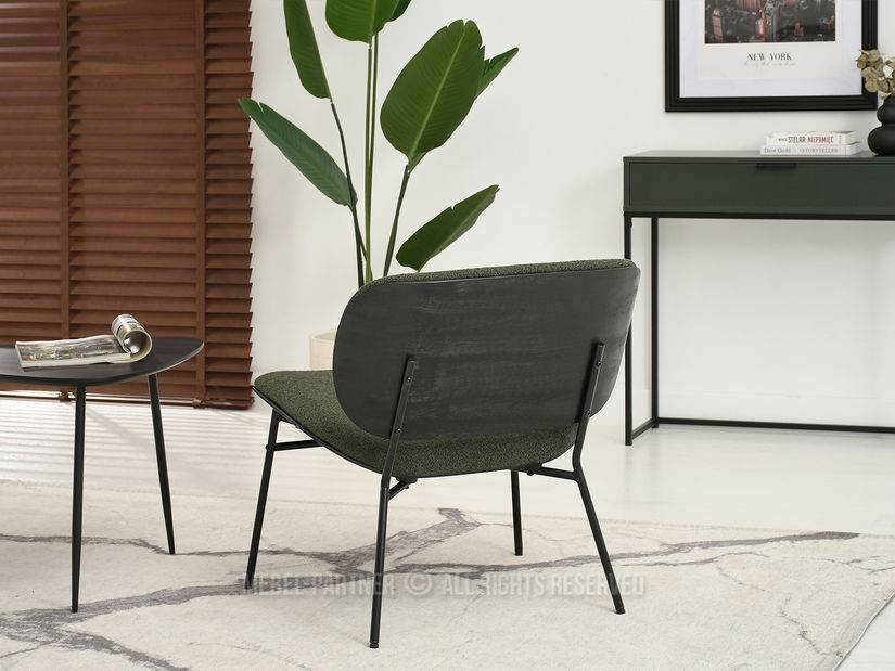 Kreslo Black (zelená + čierna)