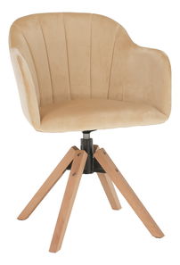 Moderné otočné kreslo Daline (béžová)