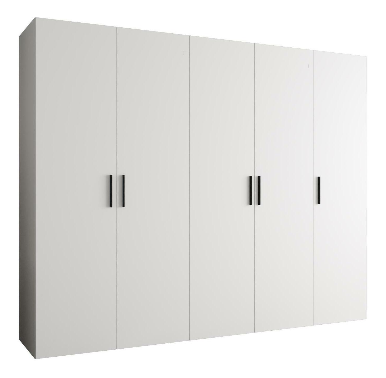 Dulap de haine 250 cm Borry 1 (alb + Negru)