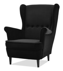 Fotoliu cu urechi Margis (negru)