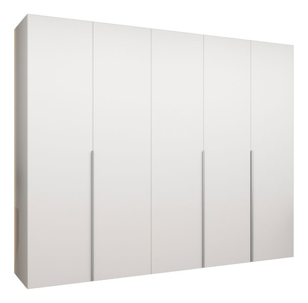 Ormar za garderobu 250 cm Alice 1 (bijela + kašmir)