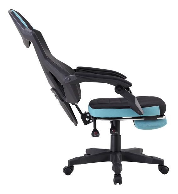 Uredska fotelja Jarak 884H-L036 (crna + neomint)