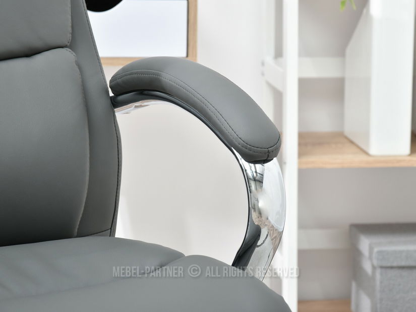 Fotoliu Luxus (gri + crom)