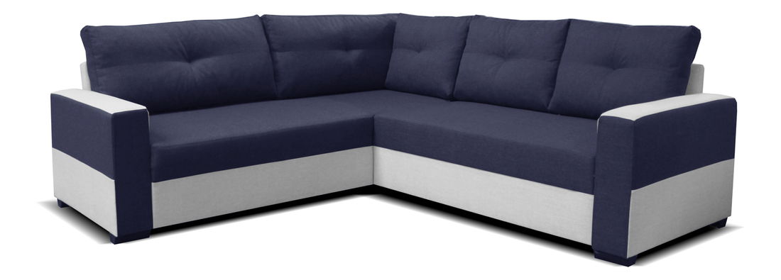 Rohová sedačka Arenna BL+2+TAB (modrá + sivá) (P)
