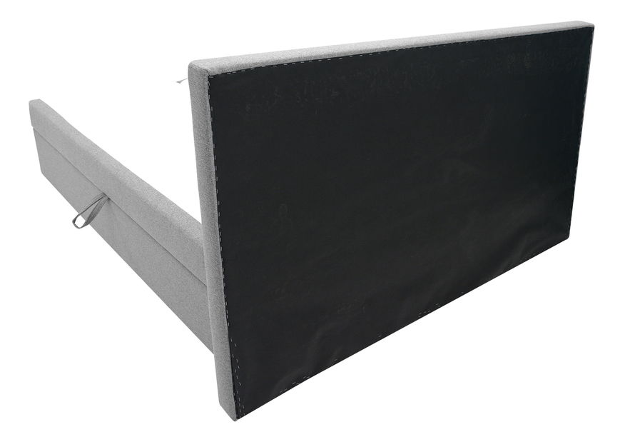 Franciaágy Boxspring 180 cm Revenant (világosszürke) (ágyráccsal és matraccal) (tárolóhellyel)