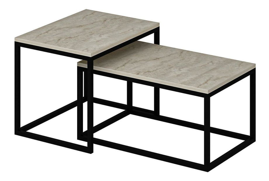 Set stolića za kavu (2 kom.) Lajka (travertin) *rasprodaja