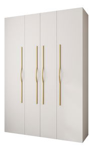 Ormar za garderobu 170 cm Carmela 40-2 (bijela + zlatna)