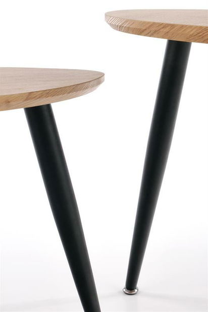 Blagovaonski stol Bradly (bijeli mramor + crna)