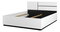 Franciaágy 160 cm Crossroad S31 (fehér + fekete)