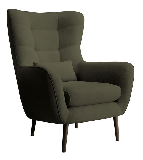 Kreslo Veneza 1 (olivová + čierna)