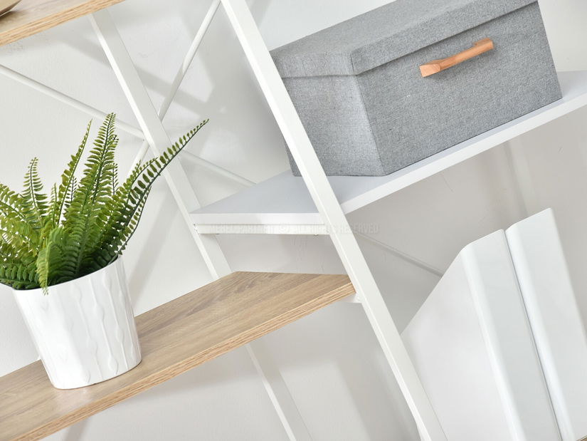 Regál Gecon Reg (dub + biela)