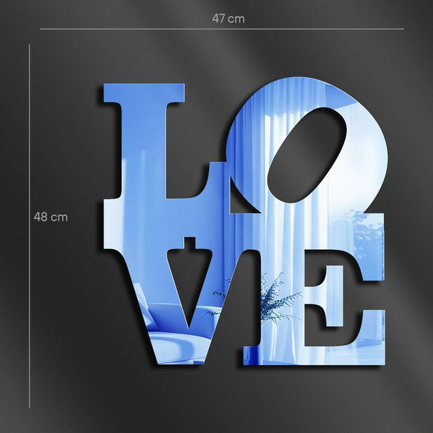 Zrkadlo Ozi 7 (modrá)