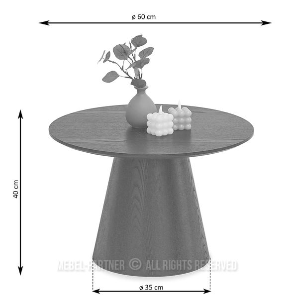 Dohányzóasztal Otava 60 (fehér)