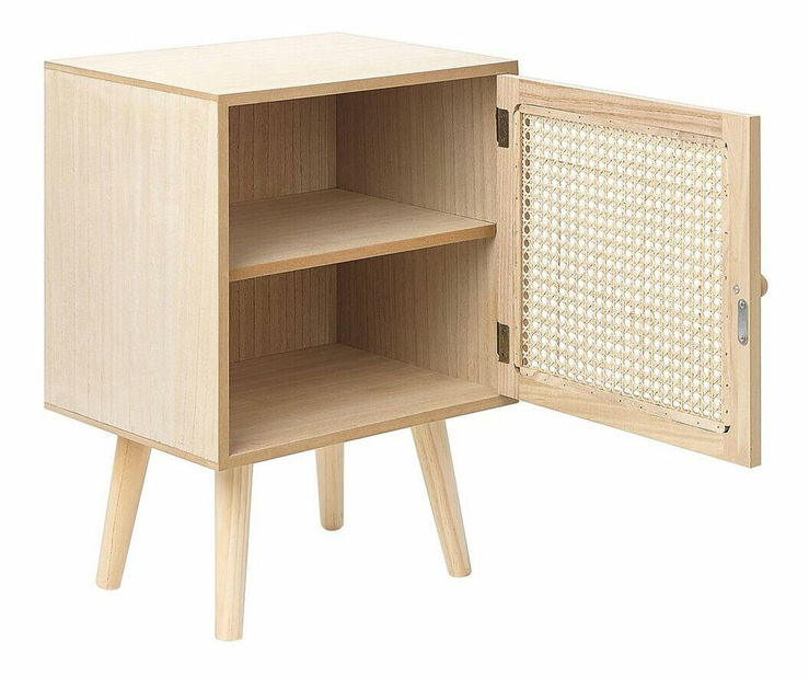 Nočný stolík Astrun (svetlé drevo)