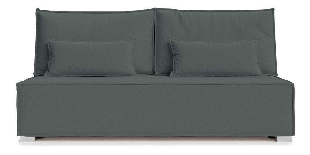 Háromszemélyes kanapé Bale (sötétszürke + ezüst)