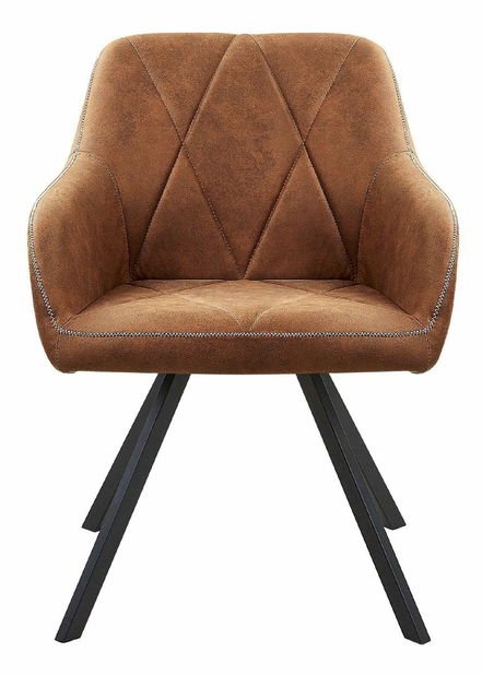 Set 2 buc. scaune pentru sufragerie Manly (maro auriu)