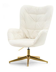 Relaxačné kreslo Merindana (krémová + zlatá)