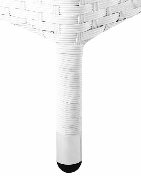 Set 2 buc. scaune de grădină TALIAN (poliratan) (alb)