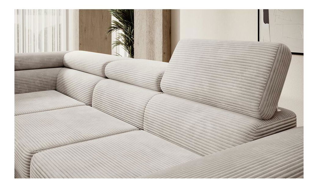 Colțar Stiletto (S) (gri bej + argintiu)