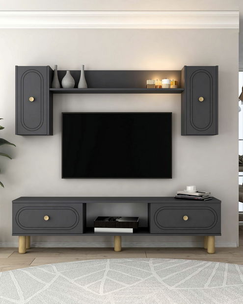 Obývacia stena Polena (antracit)