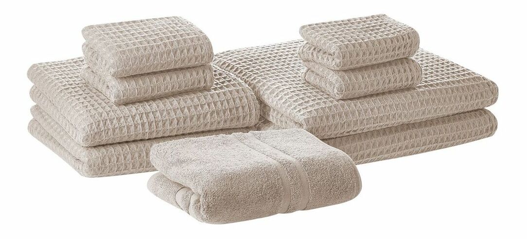 Sada 9 ks uterákov Aixin (béžová)