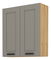 Felső kétajtós konyhai szekrény Lucid 80 G 90 2F (artisan tölgy + claygrey)