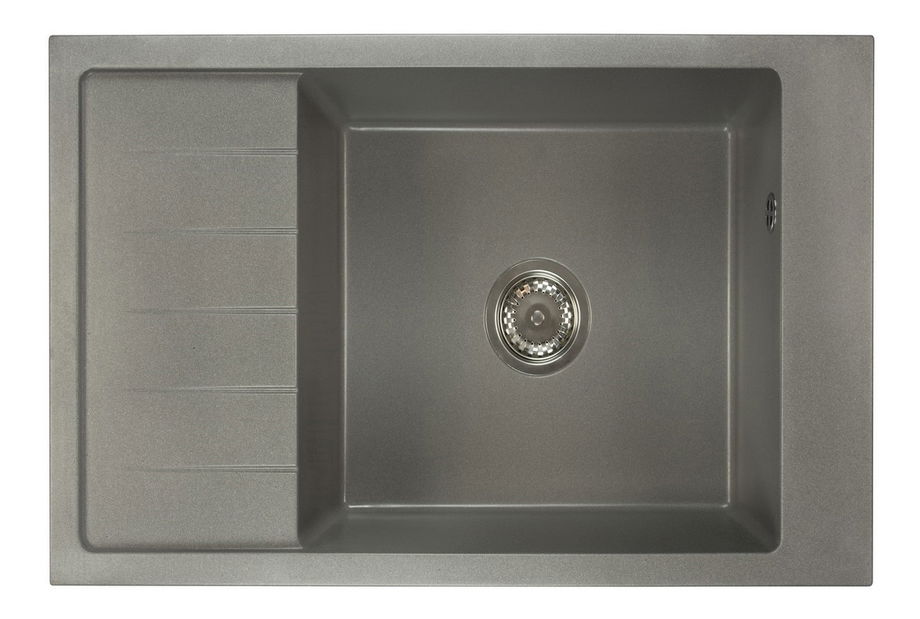 Kuhinjski sudoper Lurano (siva) (sa 3 otvora za baterije) (L)