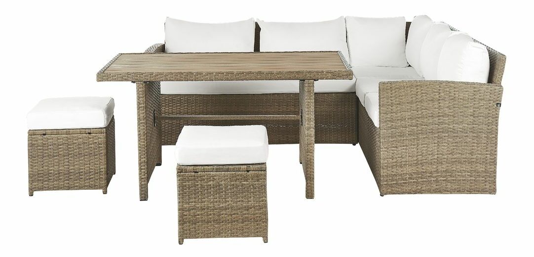 Set mobilier de grădină Beltran (maro)