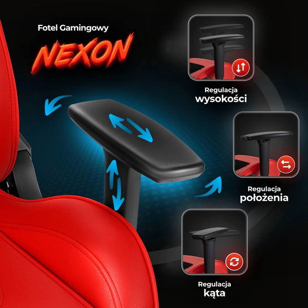 Felső fotel Nutrida (piros) 