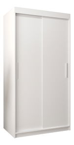 Dulap de haine 100 cm Toki (alb mat + alb mat)