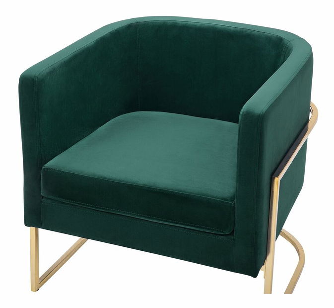 Fotoliu SIKA (zamat) (verde)